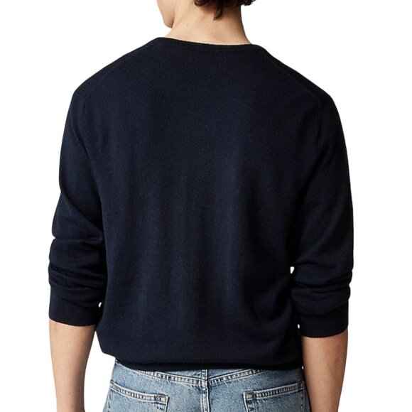 J.Crew 100% Merino Wool Heather Metal V Neck Classic Sweater Size XLT - Picture 4 of 6